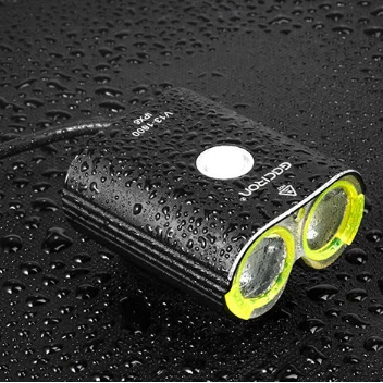 Gacrion Waterproof 1600 Lumen Small  Aluminum Alloy DC Bicycle Lights Accessory Cree LED Cycle Light Bike Front Headlight
