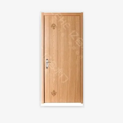 Cheap Prettywood American style  Modern Simple Designs brown Wooden Interior Door