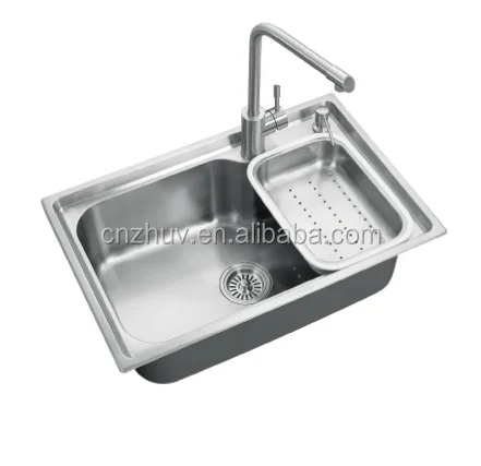 High Quality Undermount Kitchen 304 Multifunction Stainless Steel Sink with Trash Bin