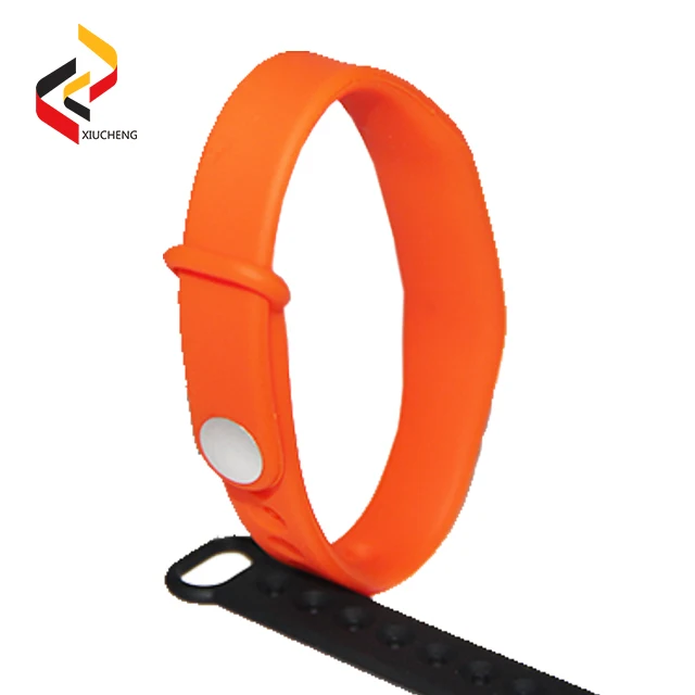 ISO14443A/ISO15693 RFID 13.56Mhz NFC Wristband Silicone Bracelets