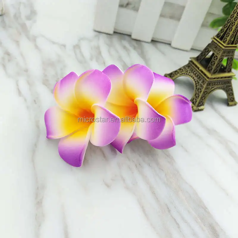 Hawaiian Luau Hibiscus Hawaii Plumeria Flower Clips Bridal Wedding Party Beach Decorations Supplies