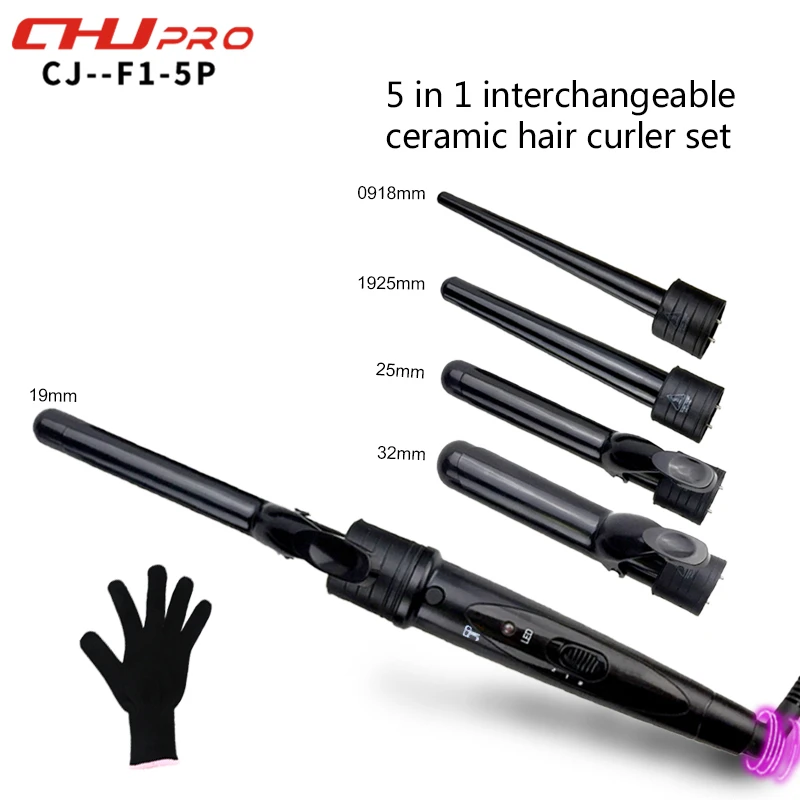 Magic Hair Curler Plastic Hot Roller Hair Clips Curling Wand Hair Curler Simply Curl Fast Heat Rechargeable Curling Iron