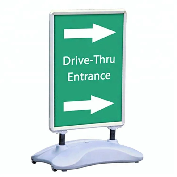 A1 aluminum alloy frame display outdoor movable double-sided water base poster display stand