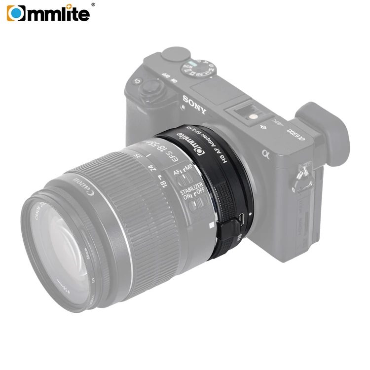 Commlite EF-E HS High Speed Lens Mount Adapter Ring AF for Canon EF/EF-S Lens to Sony A9 A7RIII A7RII A6000