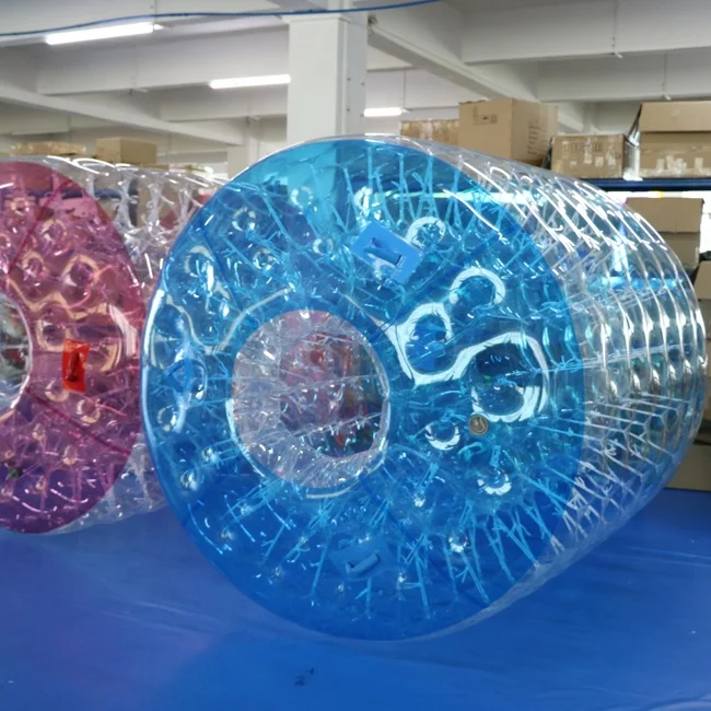 Hot selling 3.0 x 2.6 x 2m TPU adult inflatable water walking roller inflatable roller water ball