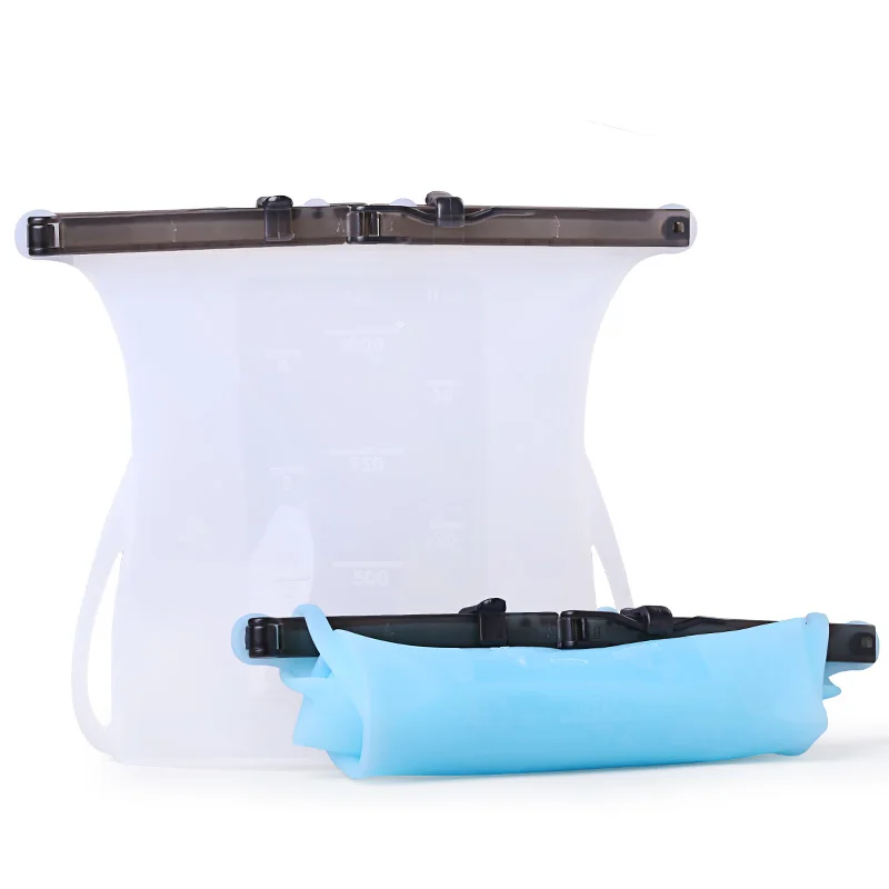 
Wholesale BPA Free Food Grade Silicone Reusable Food Storage Bag 