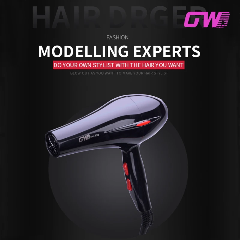 
2018 best 1800W -1875- 3000W Big Motor Professional Salon Hairdryer ac uv packaging box Blow Hair Dryer 