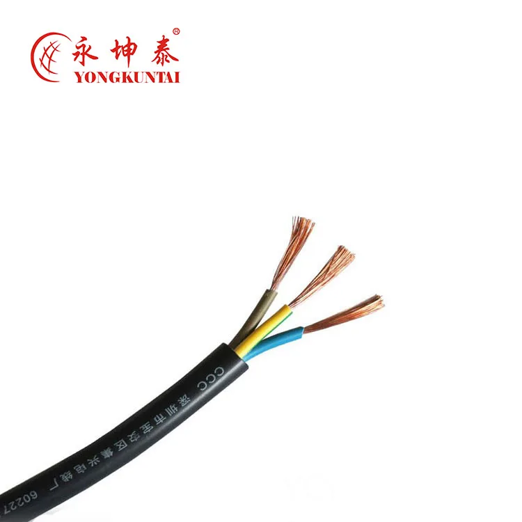 300/500V 3 core power cable CU copper PVC jacket home application wire cable