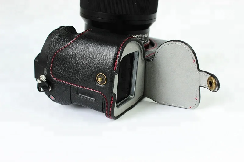 Genuine Leather Camera Base Case Protective Cover for Sonyy A7 Mark II A7II