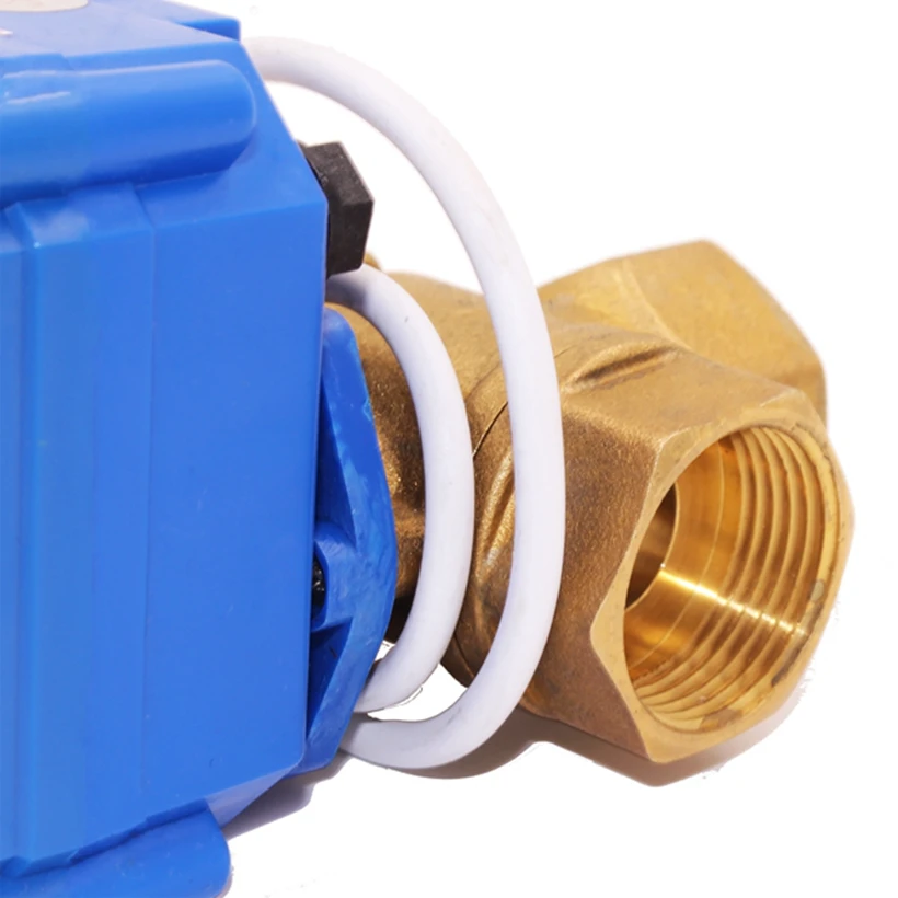 
Spike Motor Auto Water ON OFF 3 Way Motorized Automatic Ball Flow Mixing Valve with ADC 24V Motor Motorised Actuator 