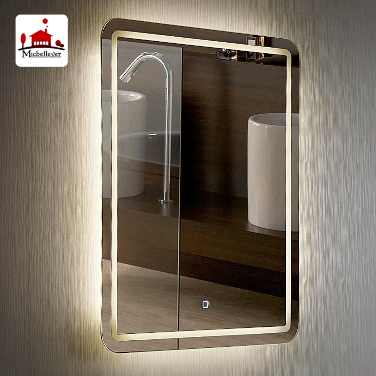 
hotel bath back lighting mirror electric frameless backlit lighted led mirror wall mounted back lit mirror for bathroom 