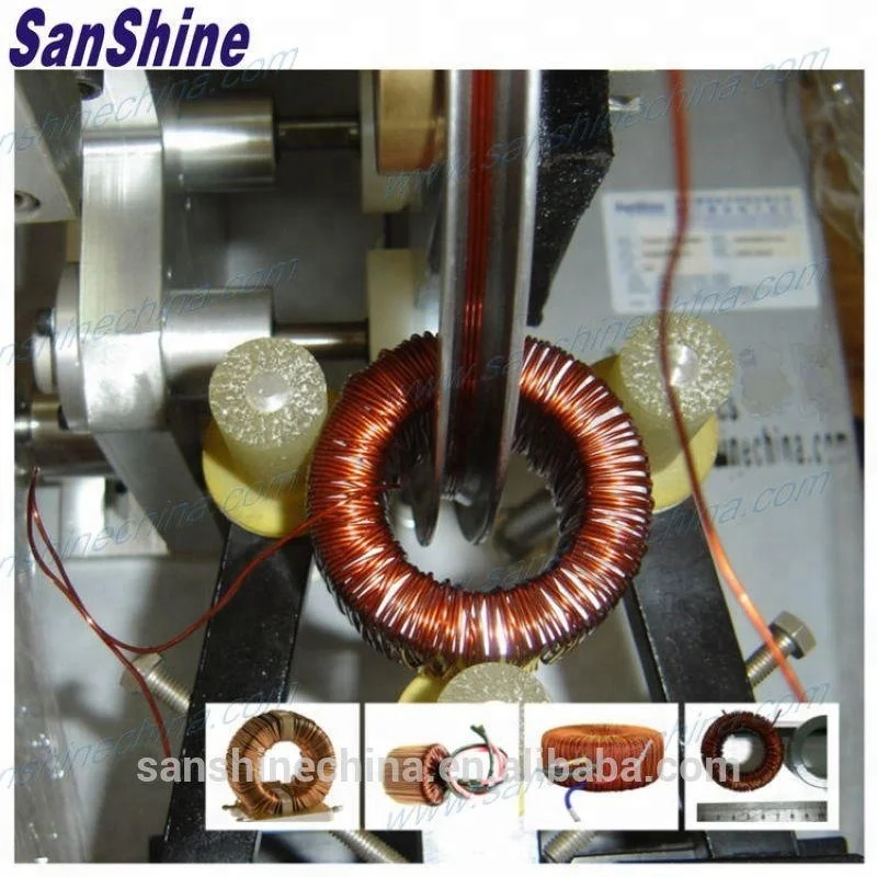 
Shuttle type toroid coil winding machine 