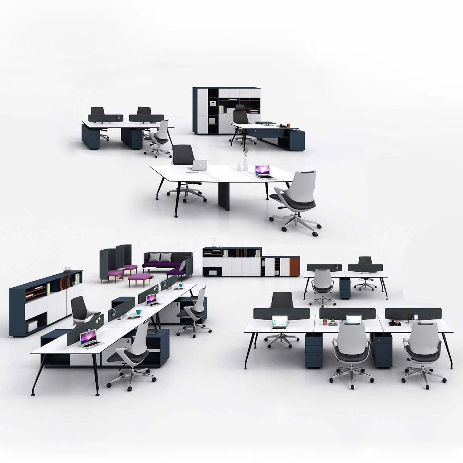 Современная офисная мебель Guangzhou класса люкс с планом САПР