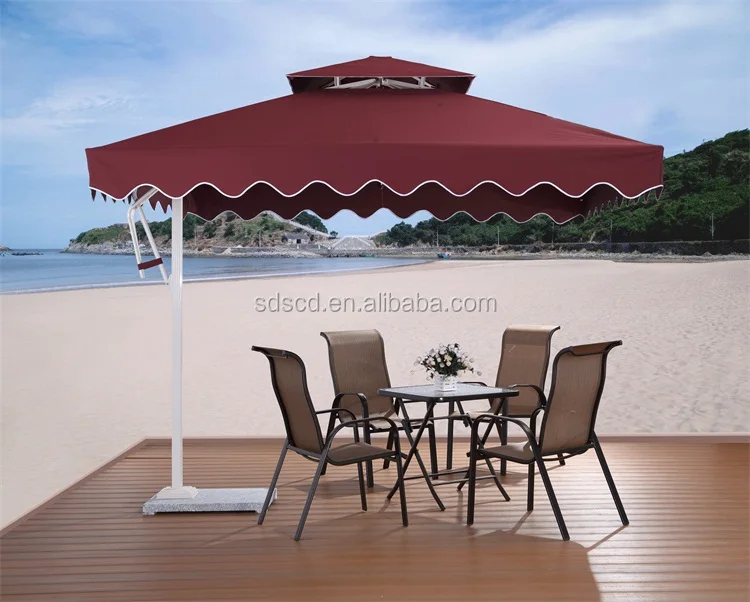 Leisure Outdoor Garden Patio Aluminum Side post umbrella