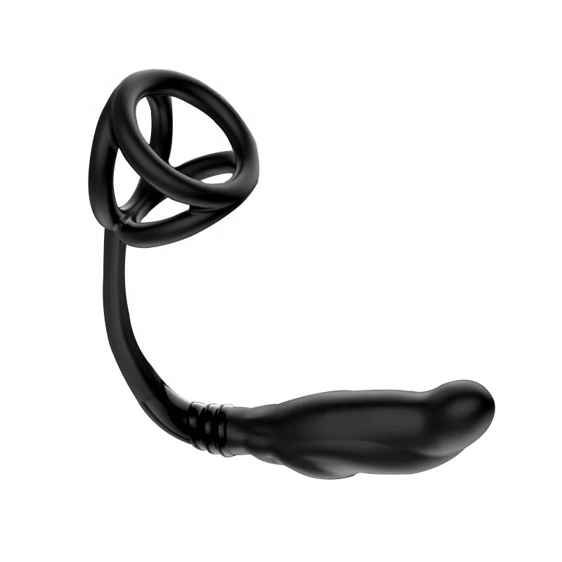 Remote Control Anal Prostate Massage Vibrator Cock Ring