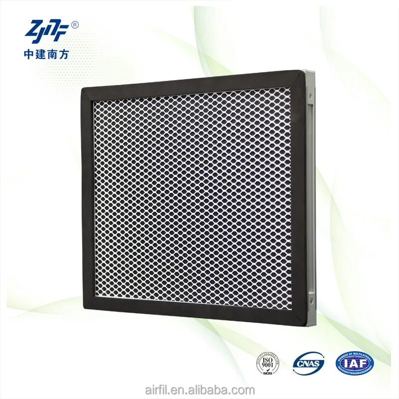 ZJNF New Aluminum Honeycomb Nano-TiO2 Photocatalyst Filter Pre-Medium Grade for Industrial Construction Restaurant Industries