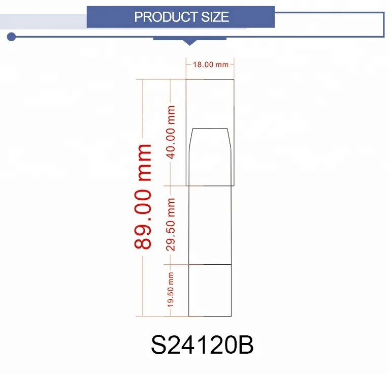 Wholesale makeup creative lipstick tube small lip crayon packaging packing orange lip stick tube