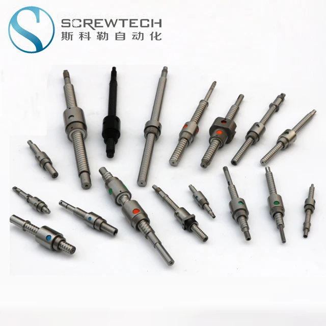 SDS BDS SHS series ball screw round nut threaded nose ball screw without flange