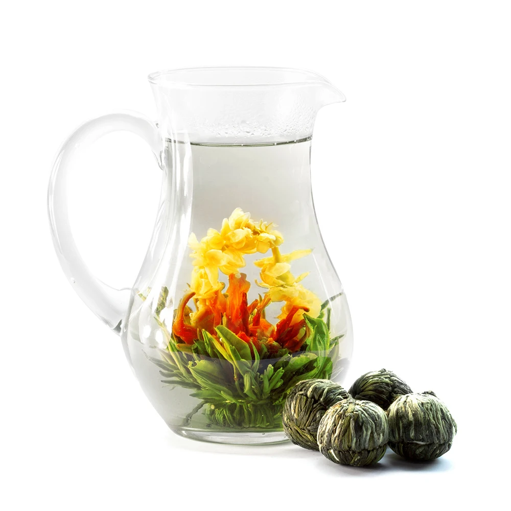 
Guangzhou Runming Tea Co.,ltd Handcrafted Flowering Tea Bag Packaging Organic Blooming Flower 108 Tea 