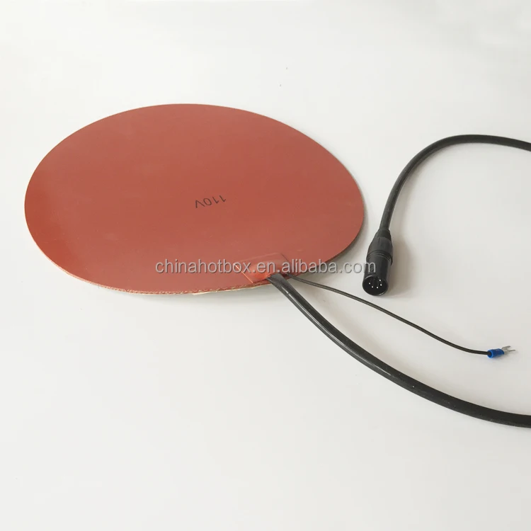 Round shape 3D Printer Heat Bed 110V 300W Silicone Rubber Heater customized diameter electric Heating Pad with NTC