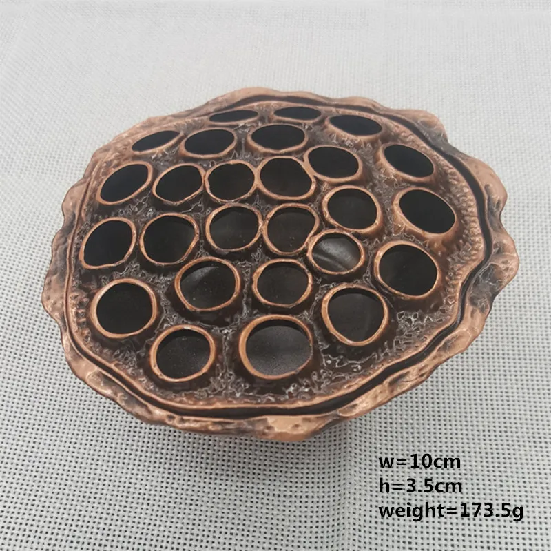 Wholesale Price Lotus Seed Holes Metal Incense Burner Portable Home Coil Incense Holder Burner