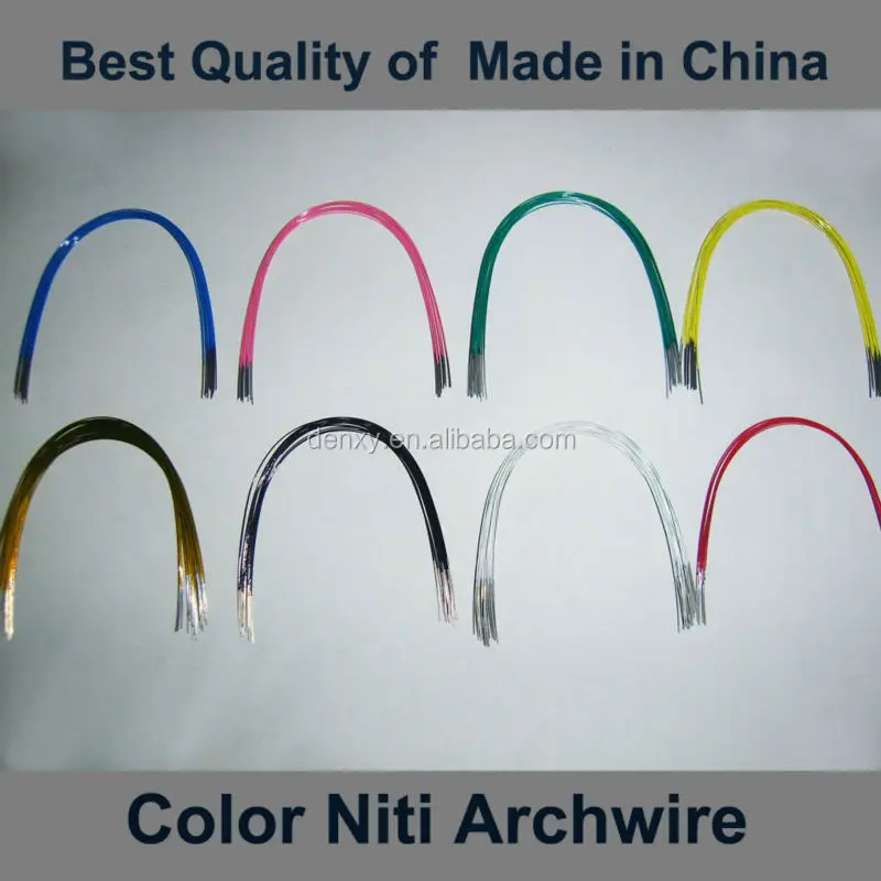 
Orthodontic archwire Colorful Super Elastic wire orthodontic arco niti 012 u-larco niti 0.12 upper lower 