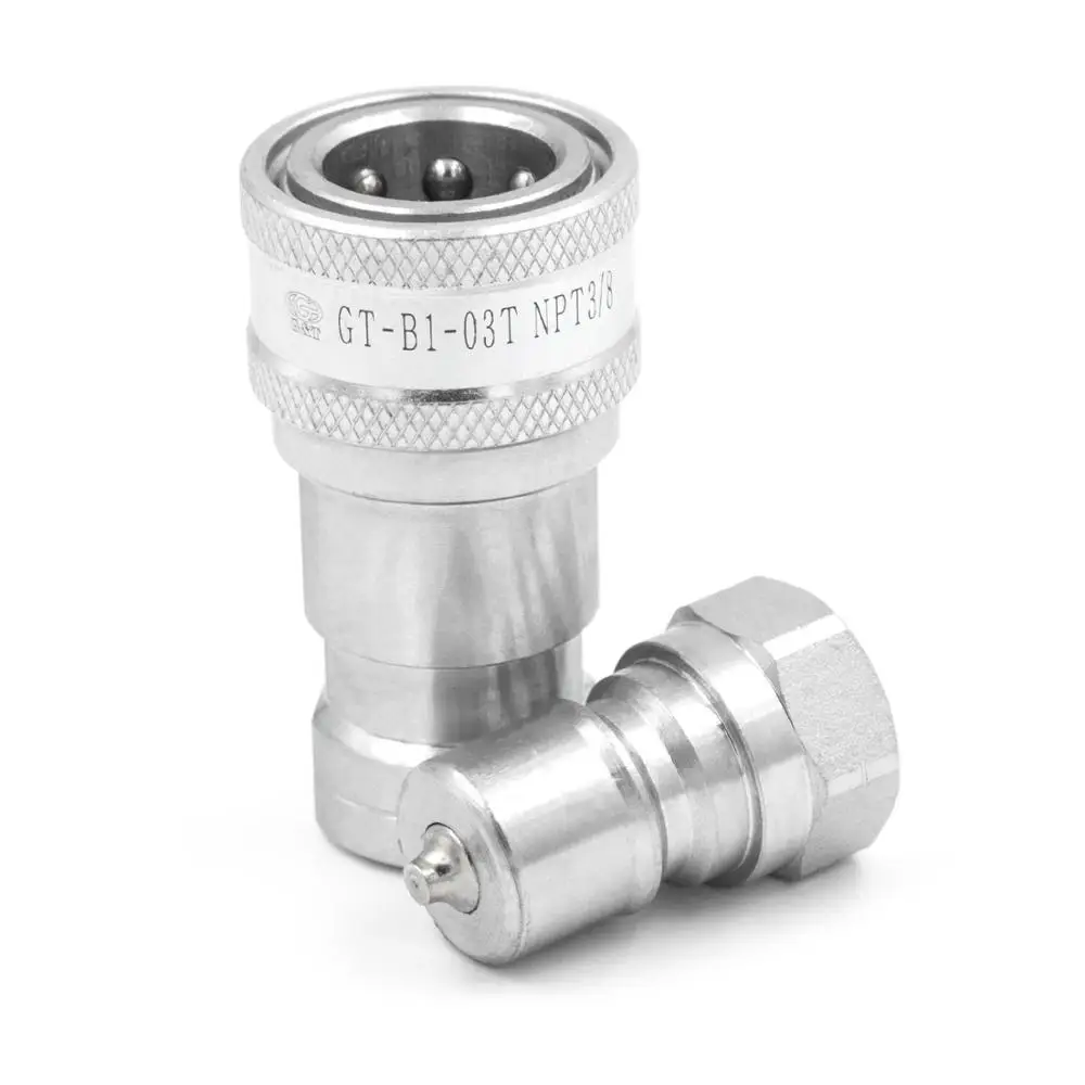 
Portable 3/8 inch NPT hydraulic car lift hose quick disconnect and connect coupling 