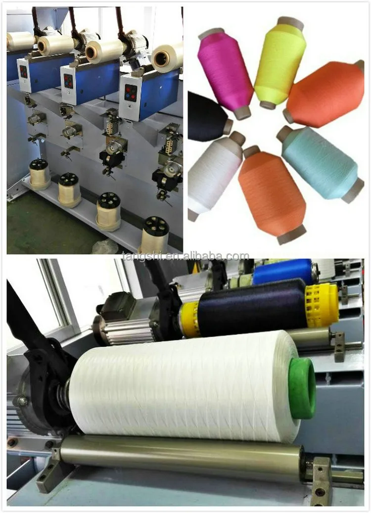 Precision type HDPE yarn rewinding machine for monofilament yarn winding