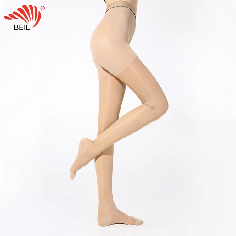 20 years manufacturer women thin leggings slim tight for body shaping medical grade light compression stockings pantyhose