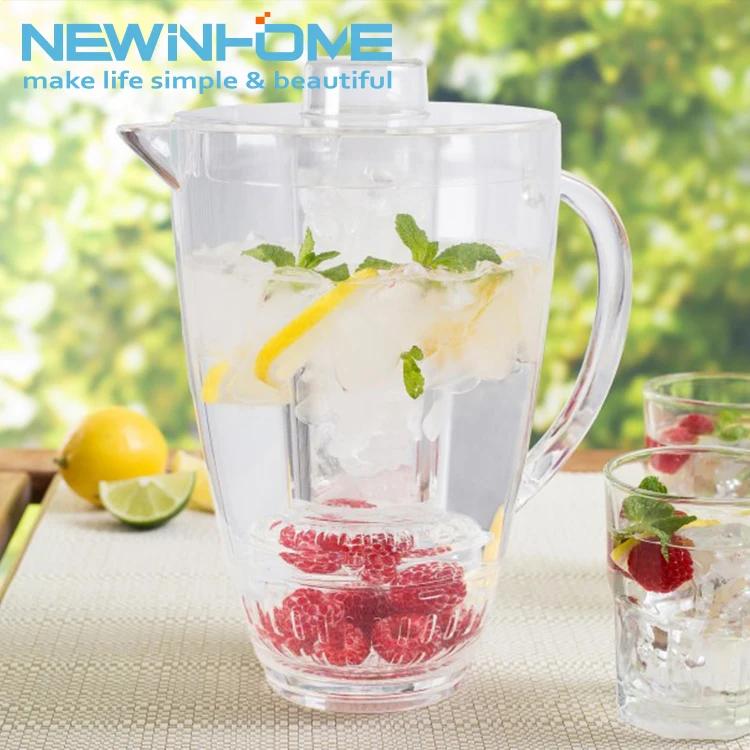 Cheap Beer Pitcher Ice Holder Juice Water Jug Plastic PS Pitcher