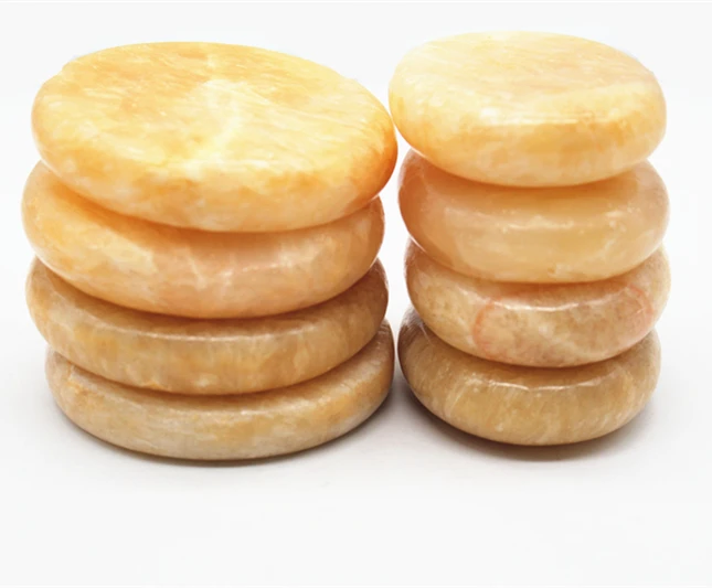 Высококачественные крупные нефритовые массажные камни редкий желтый нефритовый горячий спа энергетический камень для массажа тела