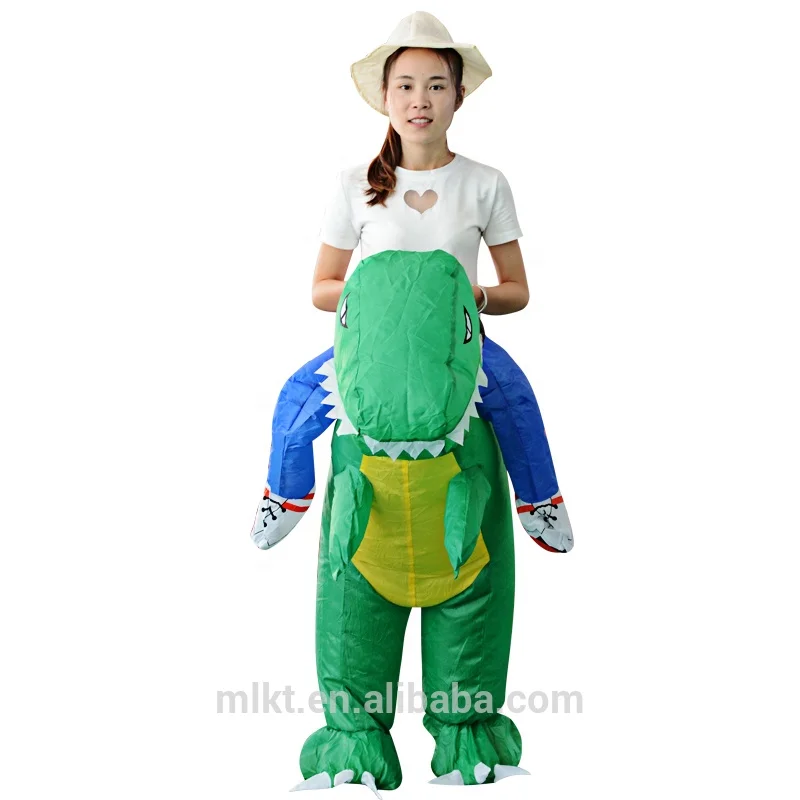 
Funny kids Ride dinosaur costume cheap inflatable dinosaur costume 