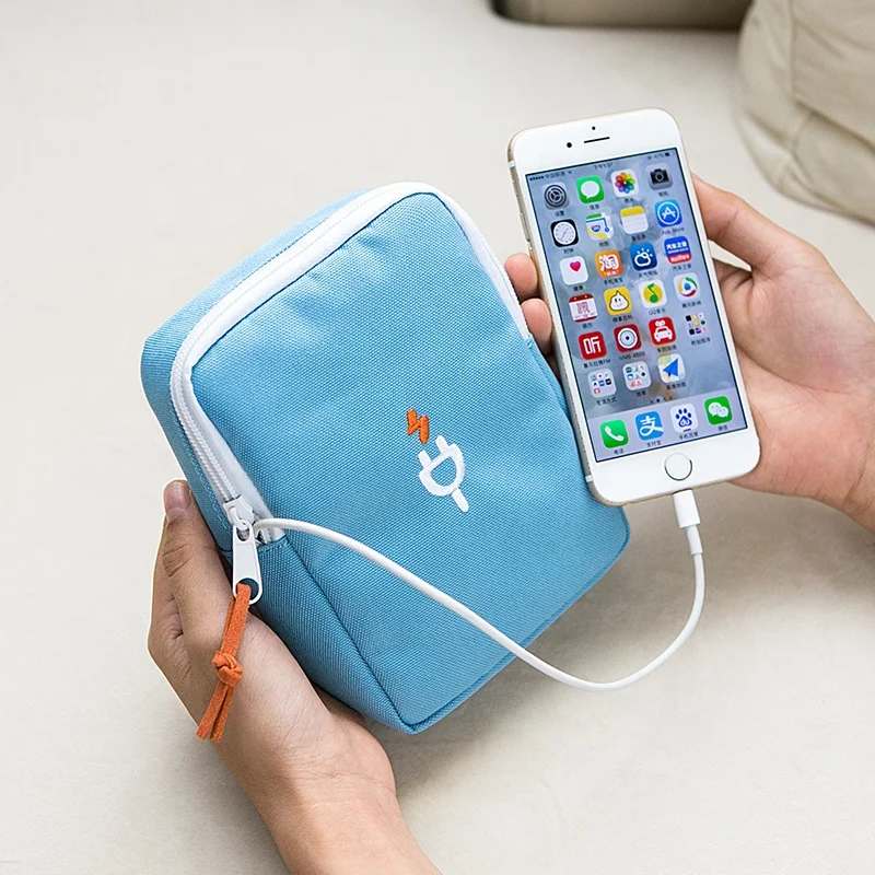 New Design Travel Charger Organizer Bag Wholesale Mesh Bag In Bag For Electronics Inserts