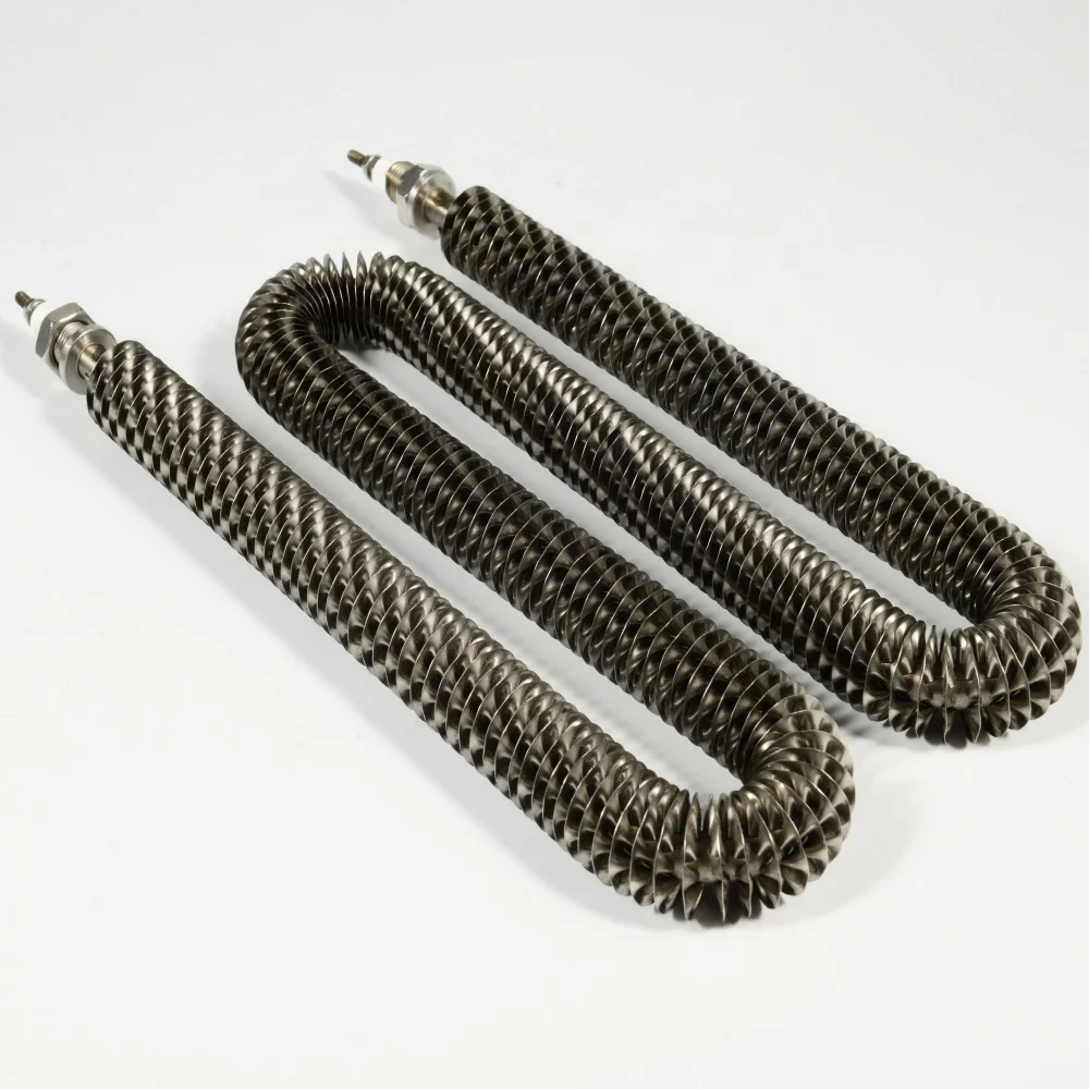 
5KW stainless steel Electric finned tubular air heater for load bank 