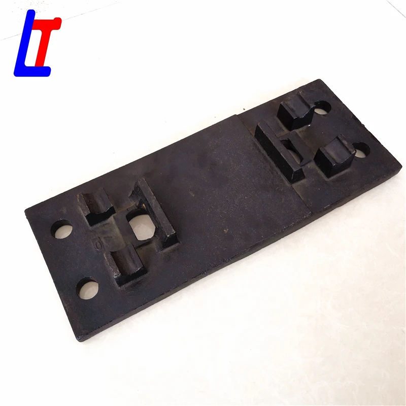 railway tie plates for railroad brace in railway equipment