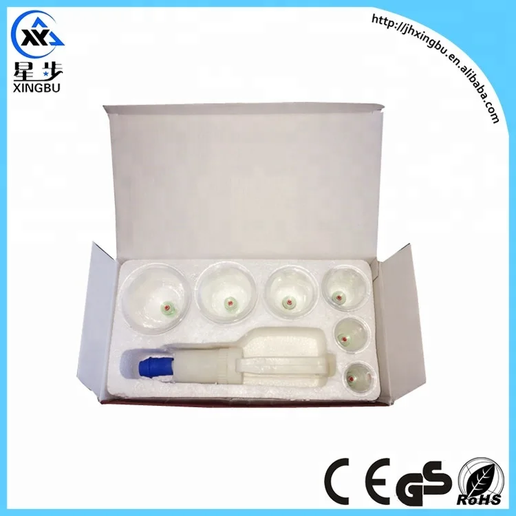 6 Cups High Quality Vacuum Cupping Apparatus Cupping Device Pull Out a Vacuum Apparatus
