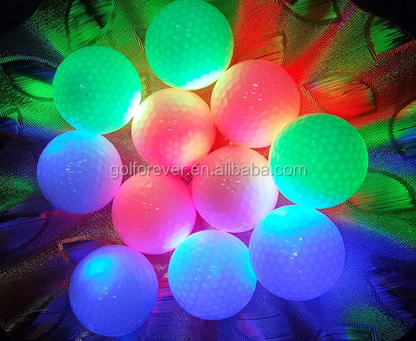 Ночной трекер мигающий свет светящийся мяч для гольфа светодиодный долгое время