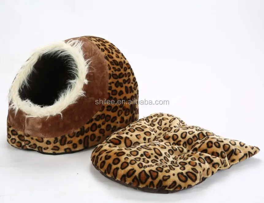 Luxury Round Fleece Cat Cushion/New Dog Cat Warm Fleece Winter Bed Igloo House Soft Luxury Basket For cat/dog house