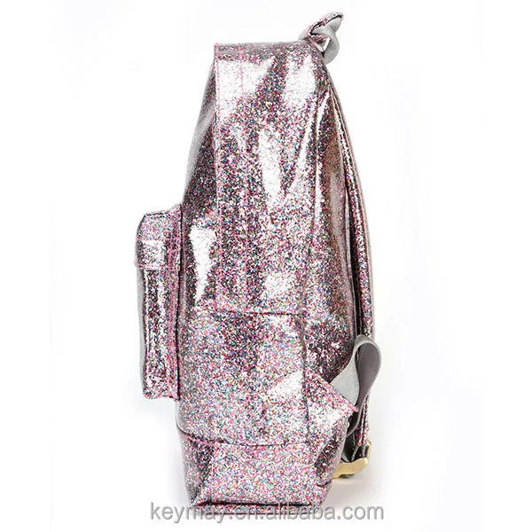 School Large Capacity Compartments Outdoor Fashion Girls Bling Glitter Backpack