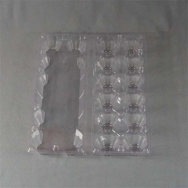 clear blister plastic  chicken egg  trays clamshell  of 12 pcs and 6 pcs