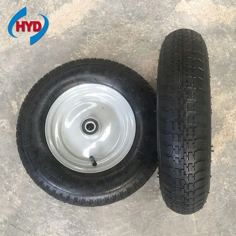 3.50-8 Pneumatic Rubber Wheel for Trolley Folding Wagon