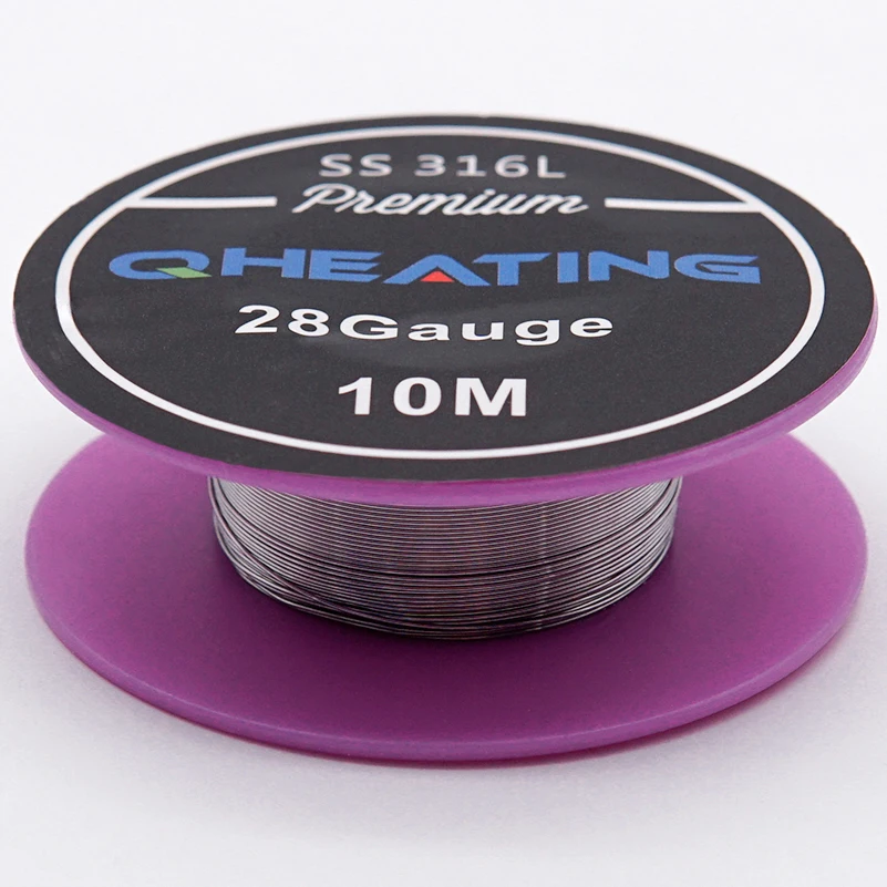 
prebuilt coil ecig 28GA/30ga/32ga premade coils electrical round stainless steel mesh 316l ss wire 