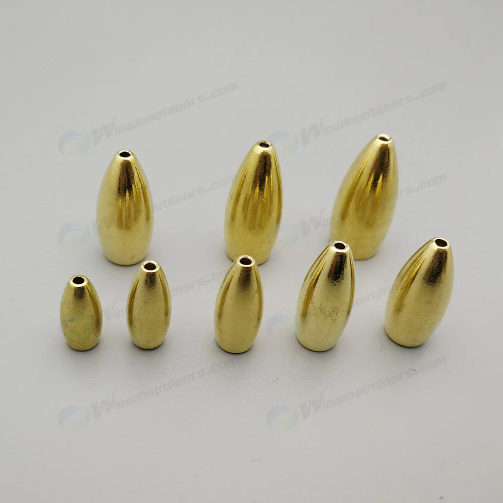 Wide range of sizes brass flipping weight,  brass fishing Weights