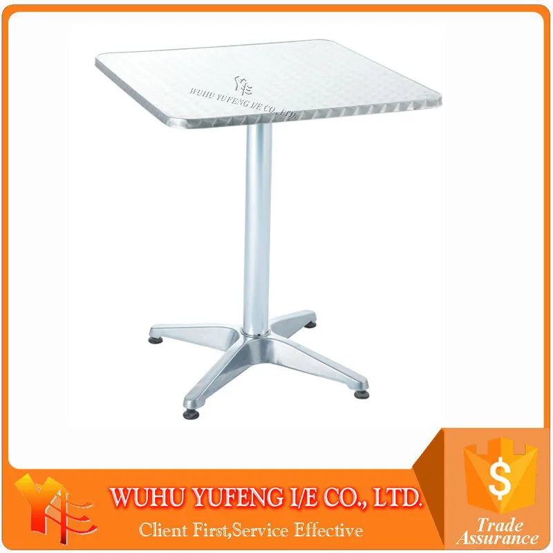 Aluminium table with folding mechanism MDF top