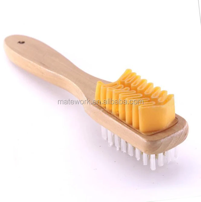
High Quality Clean Double Suede Rubber Shoe Brush 