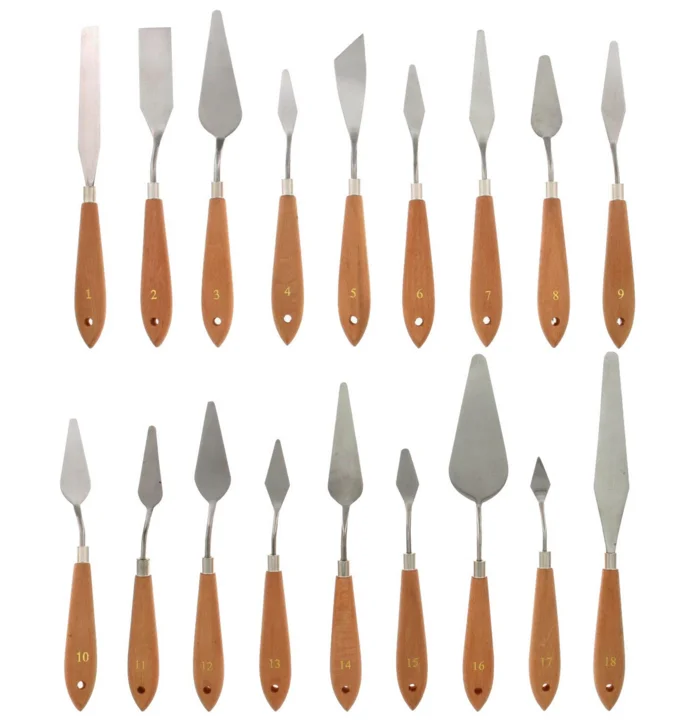 Набор металлических ножей HB различной формы для смешивания цветов (1385946330)