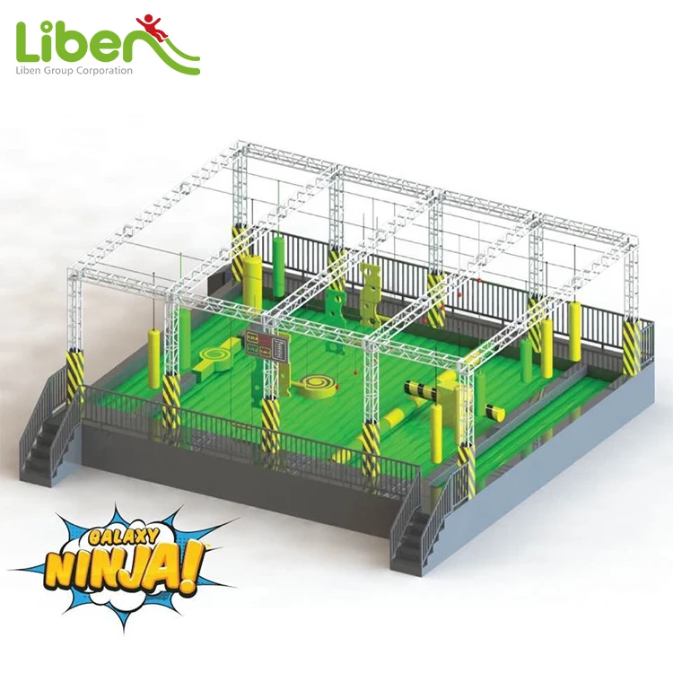 kids parks inflatable ninja warrior obstacle course for sale