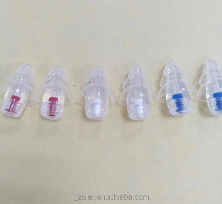 
Best noise reduction silicon 3 layer mushroom ear plugs with filter 