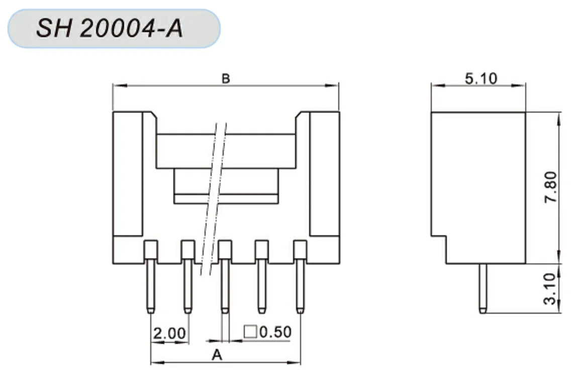 JST Molex SMH200 2.00mm pitch 3pins Plastic electric single double housing terminals connector