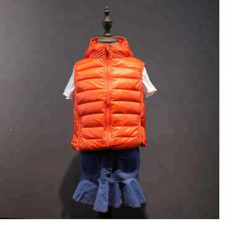 
2018 Western Boys Hooded Ultralight Down Vests 